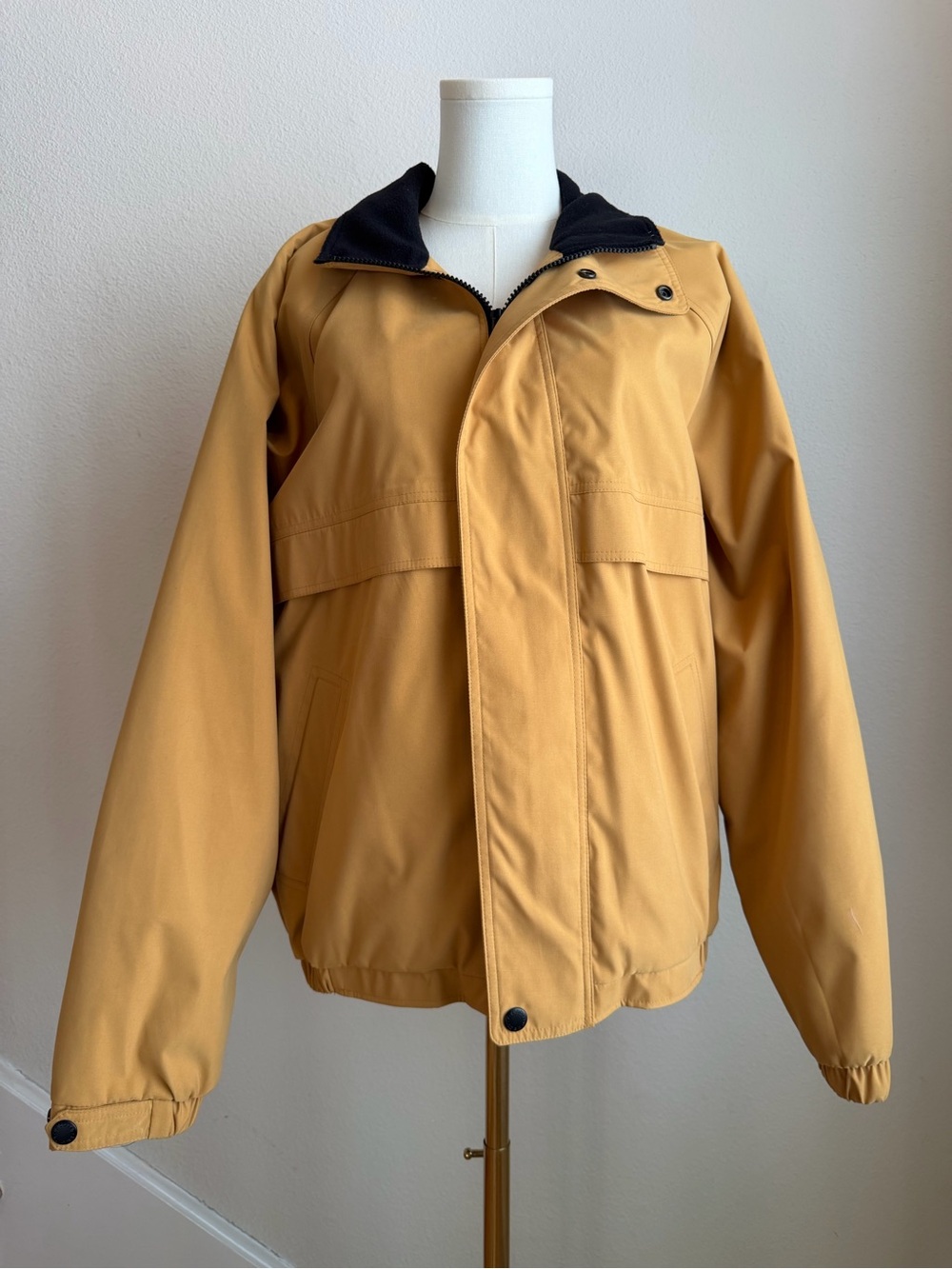 Claiborne Mustard Yellow Vintage Windbreaker Jacket